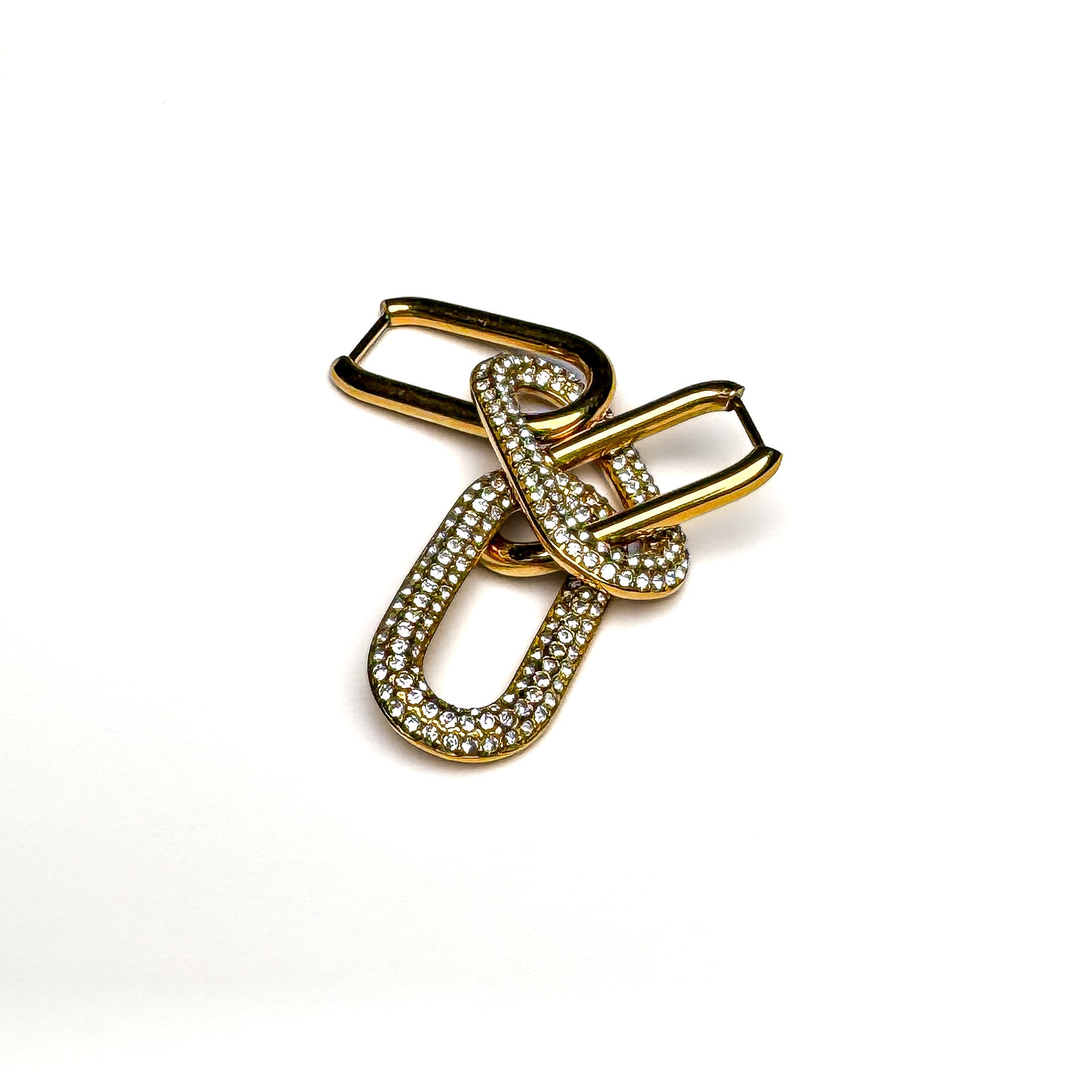 Orecchini Zirconia - Double Hoops