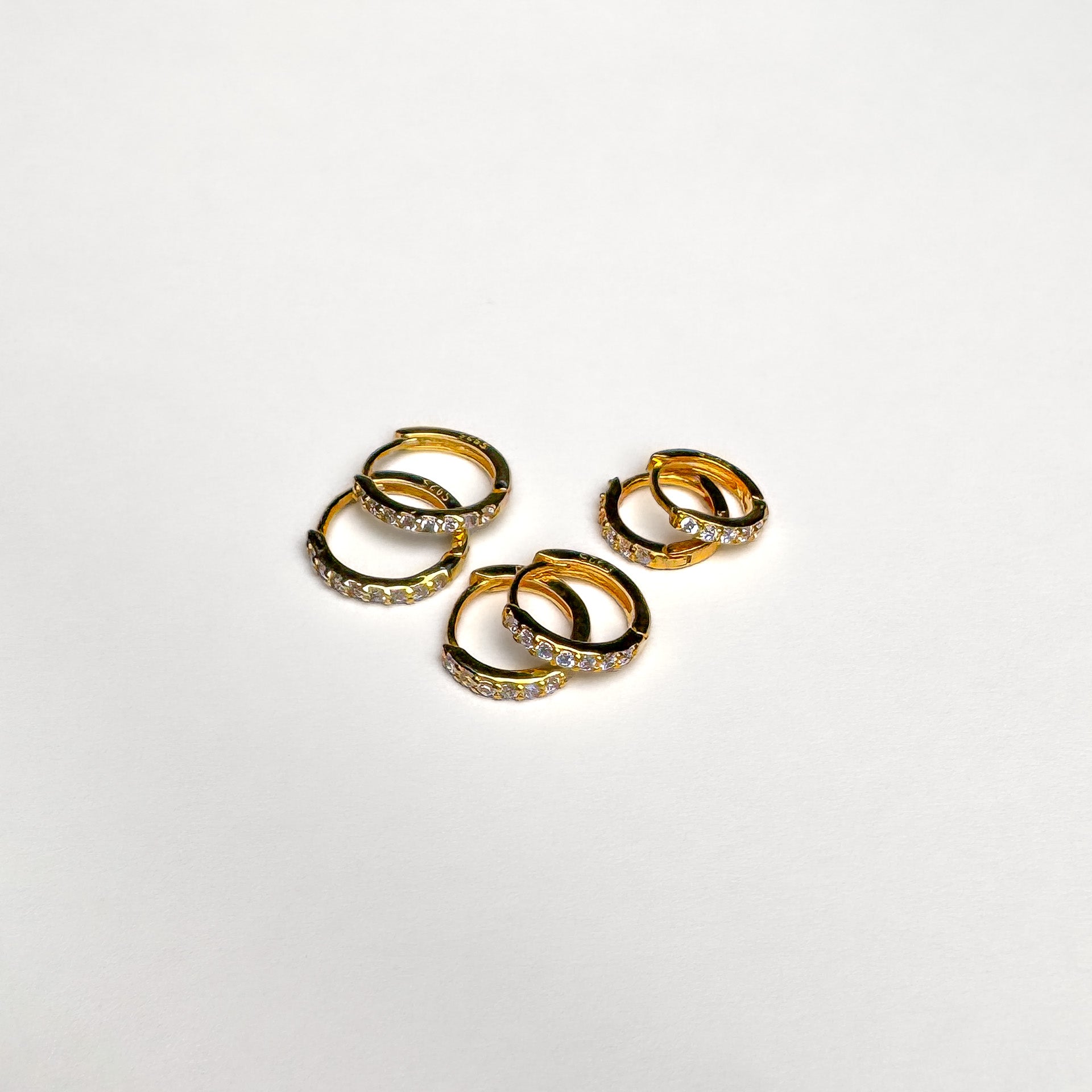 Orecchini Zirconia Mini Hoops