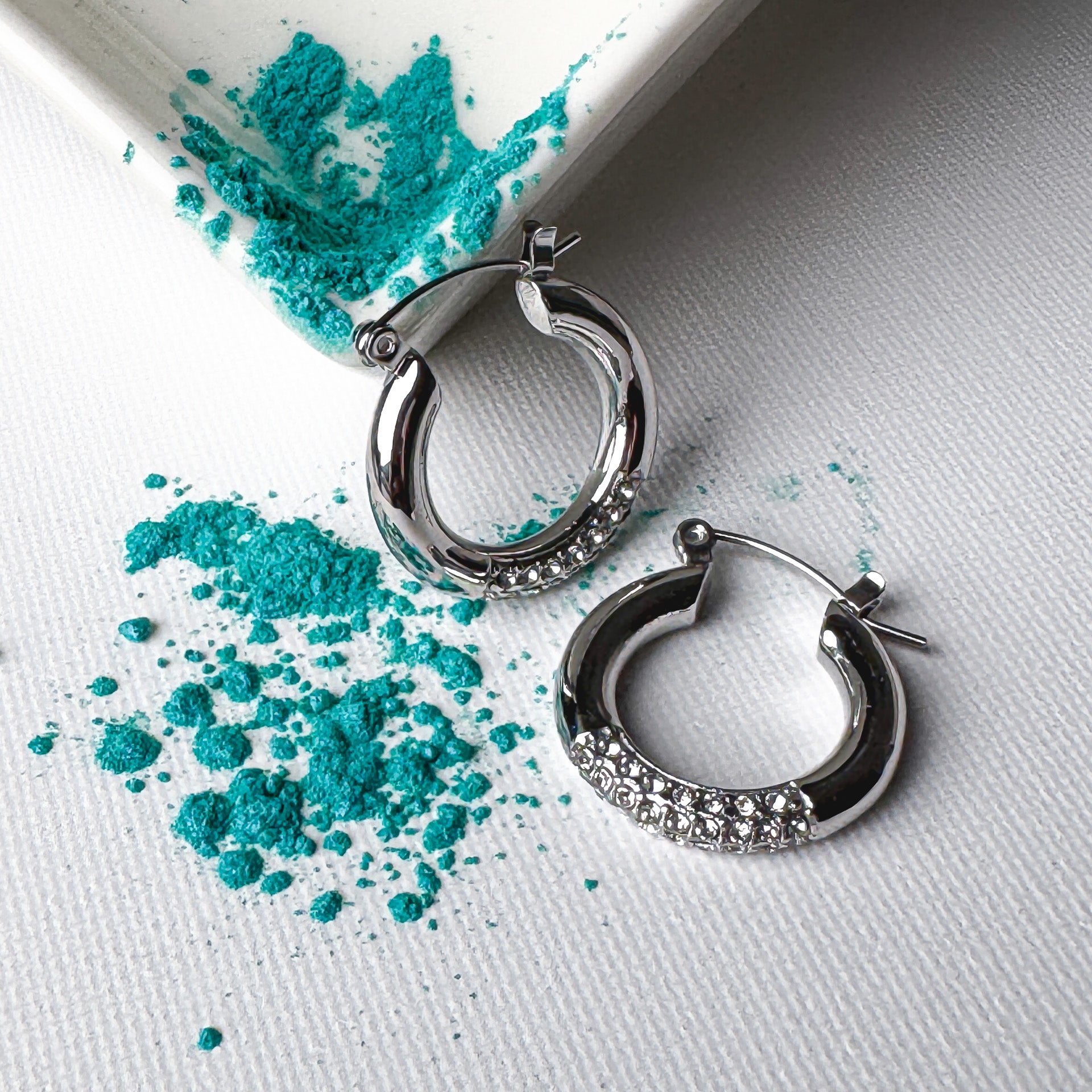 Orecchini Zirconia Hoops Valery