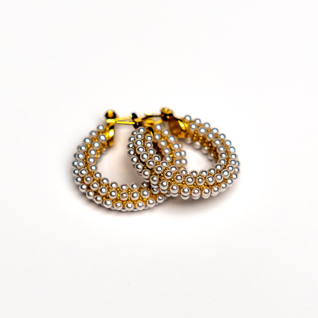 Orecchini Hoops Perle