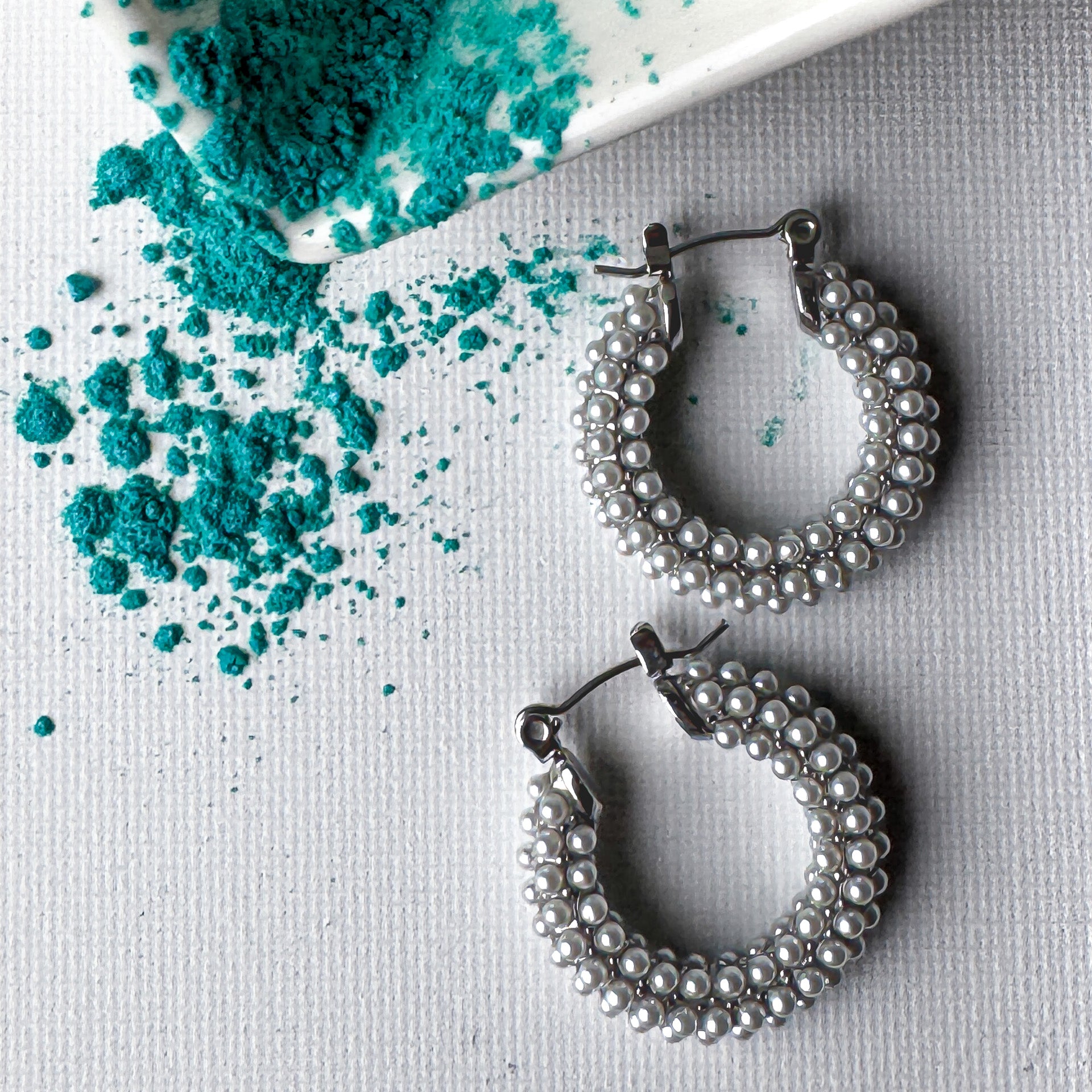 Orecchini Hoops Perle