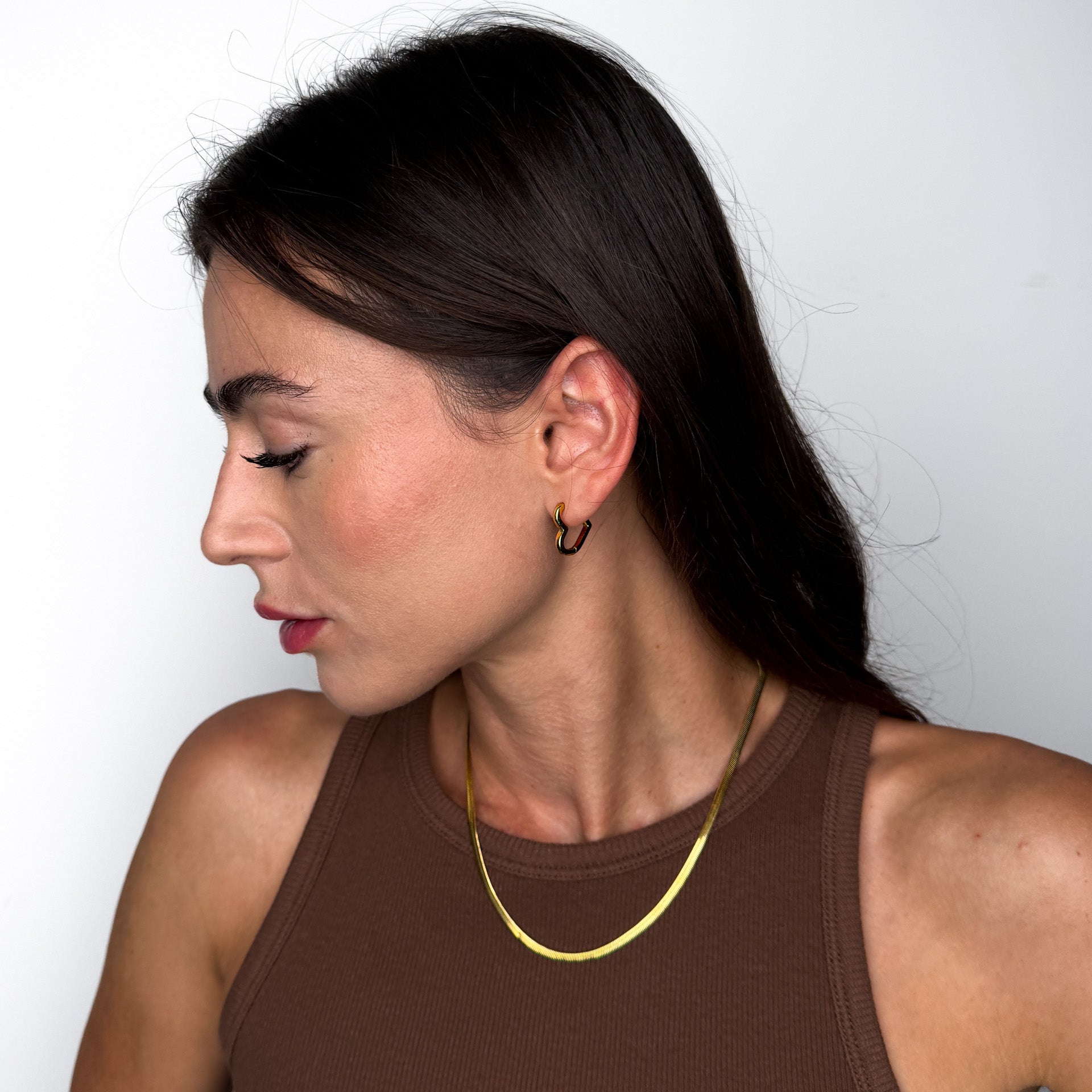 Orecchini Hoops Cuori