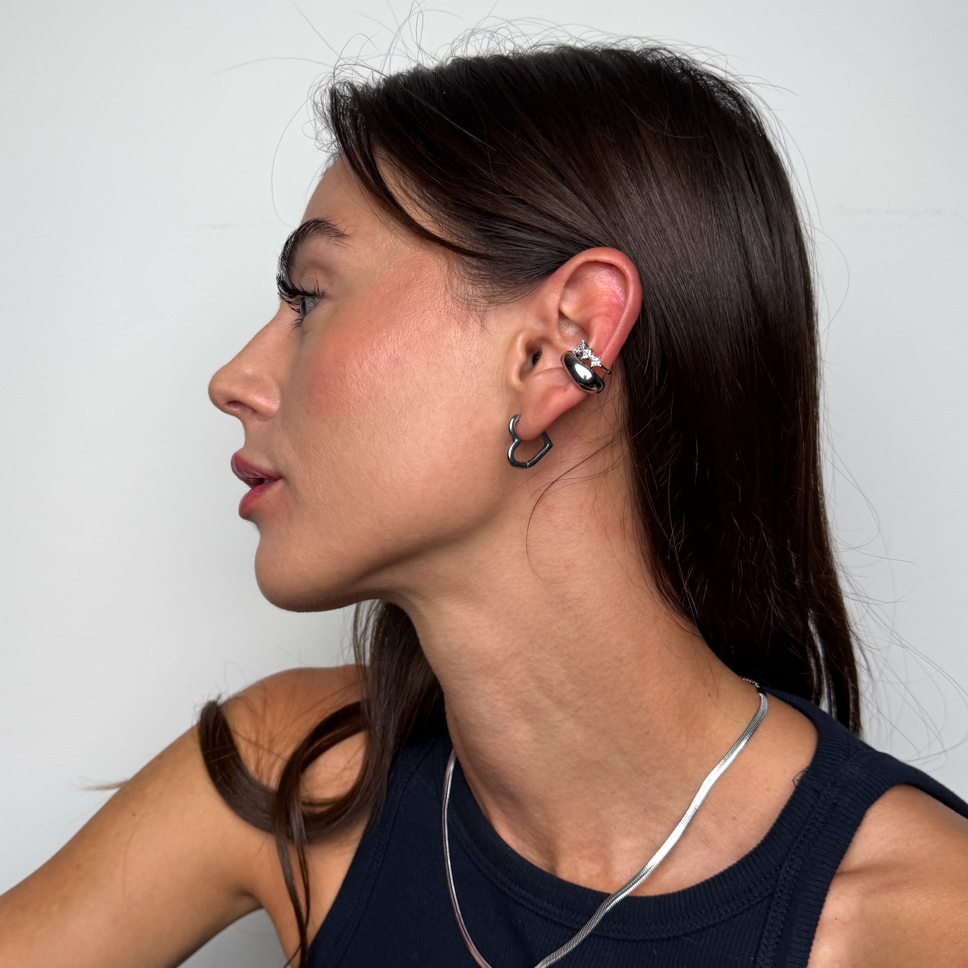 Orecchini Hoops Cuori