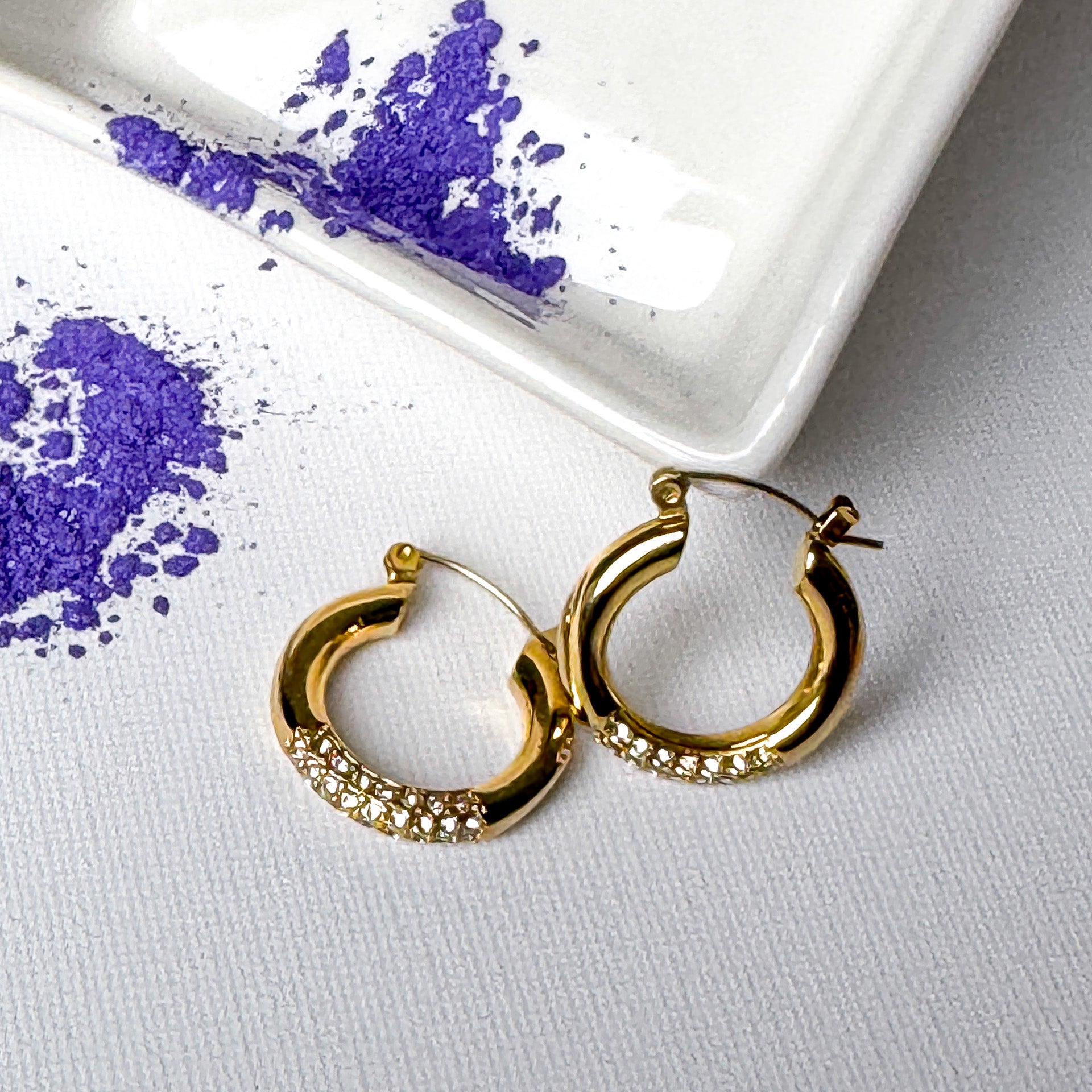 Orecchini Zirconia Hoops Valery