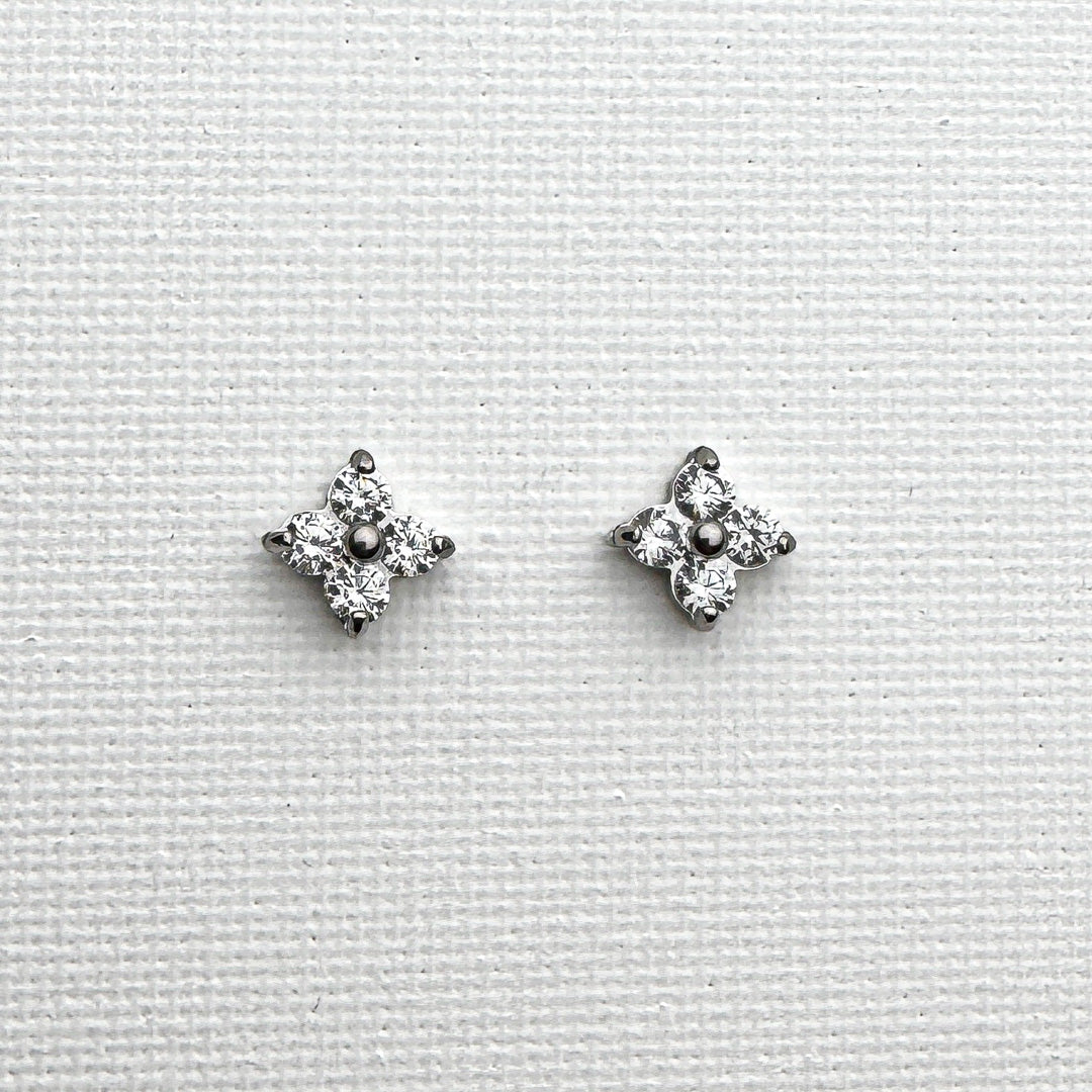 Orecchini Zirconia Flower